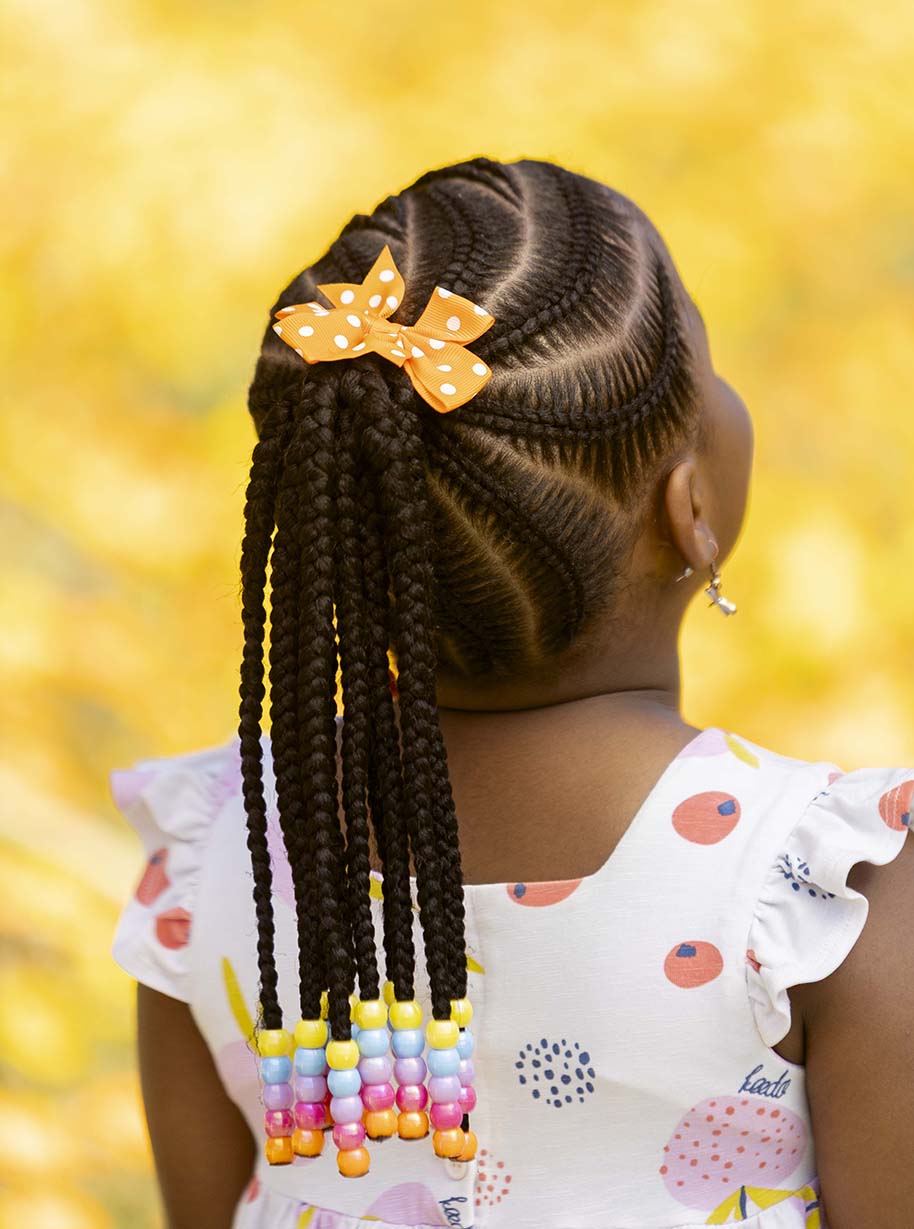 Bokang Orange Polka Dot Bow