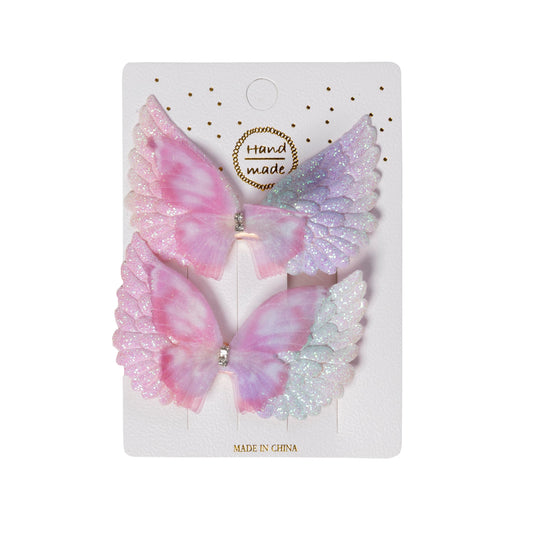 Angel Wings Clip - Pink