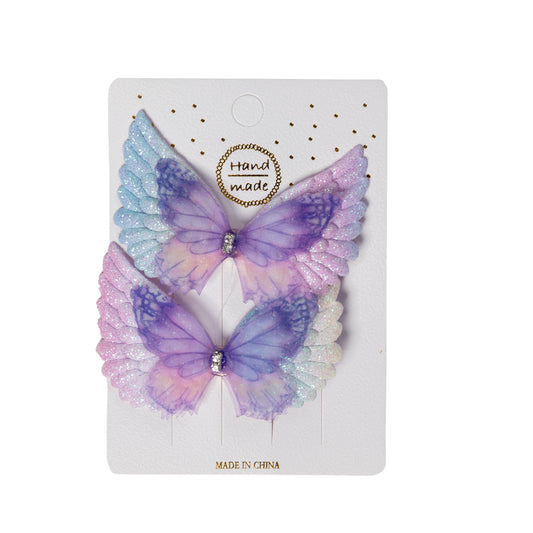 Angel Wing Clips - Purple