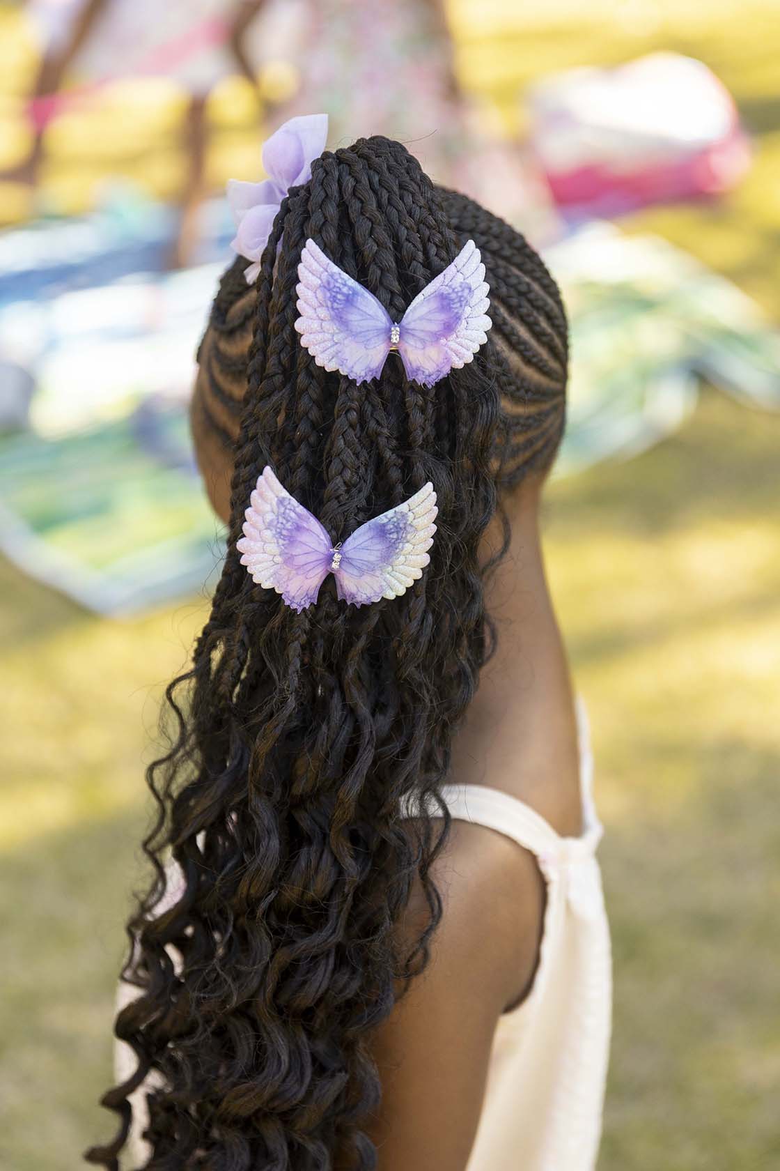 Angel Wing Clips - Purple