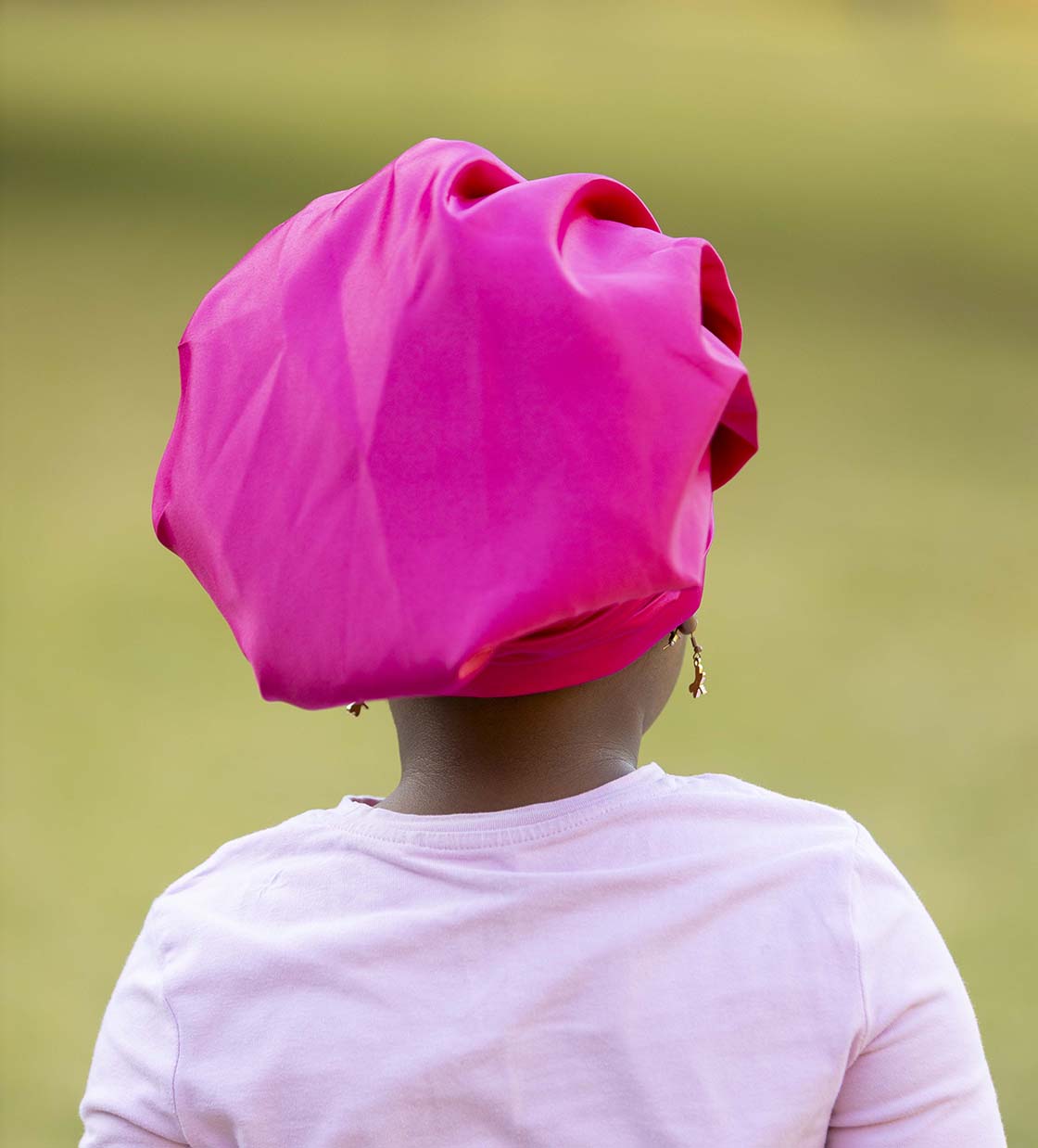 Kiddies Korner - Silk Bonnet - Hot Pink