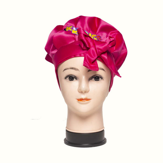 Kiddies Korner - Silk Bonnet - Hot Pink
