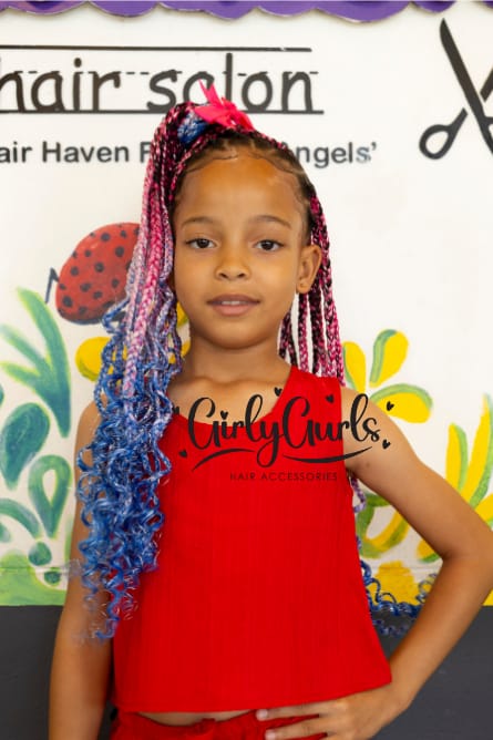 Dark pink, Light Pink & Navy Ombre. Hairpiece