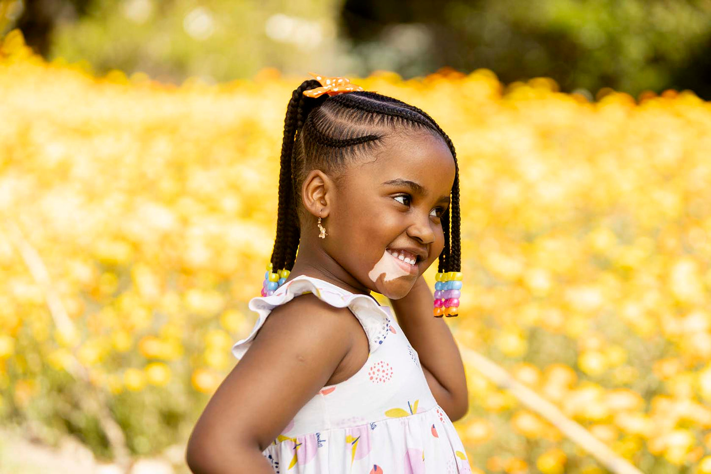 Bokang Orange Polka Dot Bow