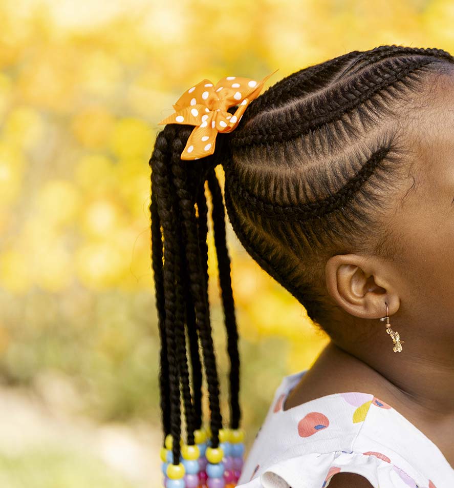 Bokang Orange Polka Dot Bow