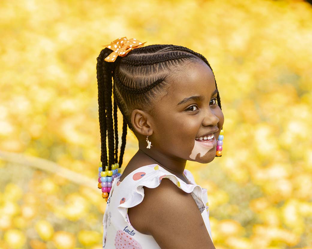 Bokang Orange Polka Dot Bow