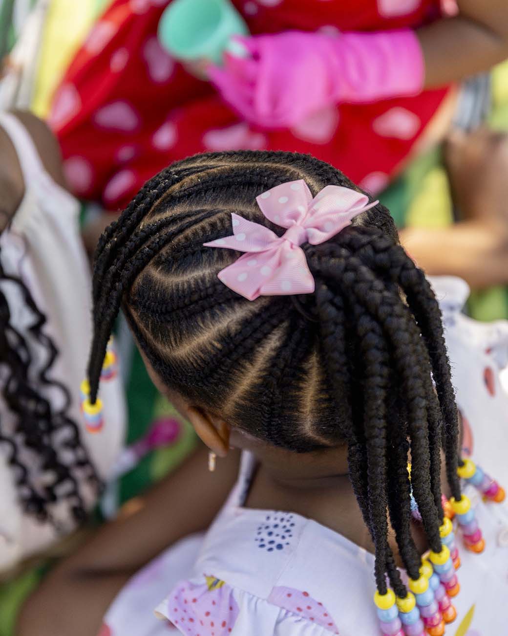 Phatu Pink Polka Dots Bow