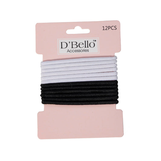 Black and White Multi Hair Tie