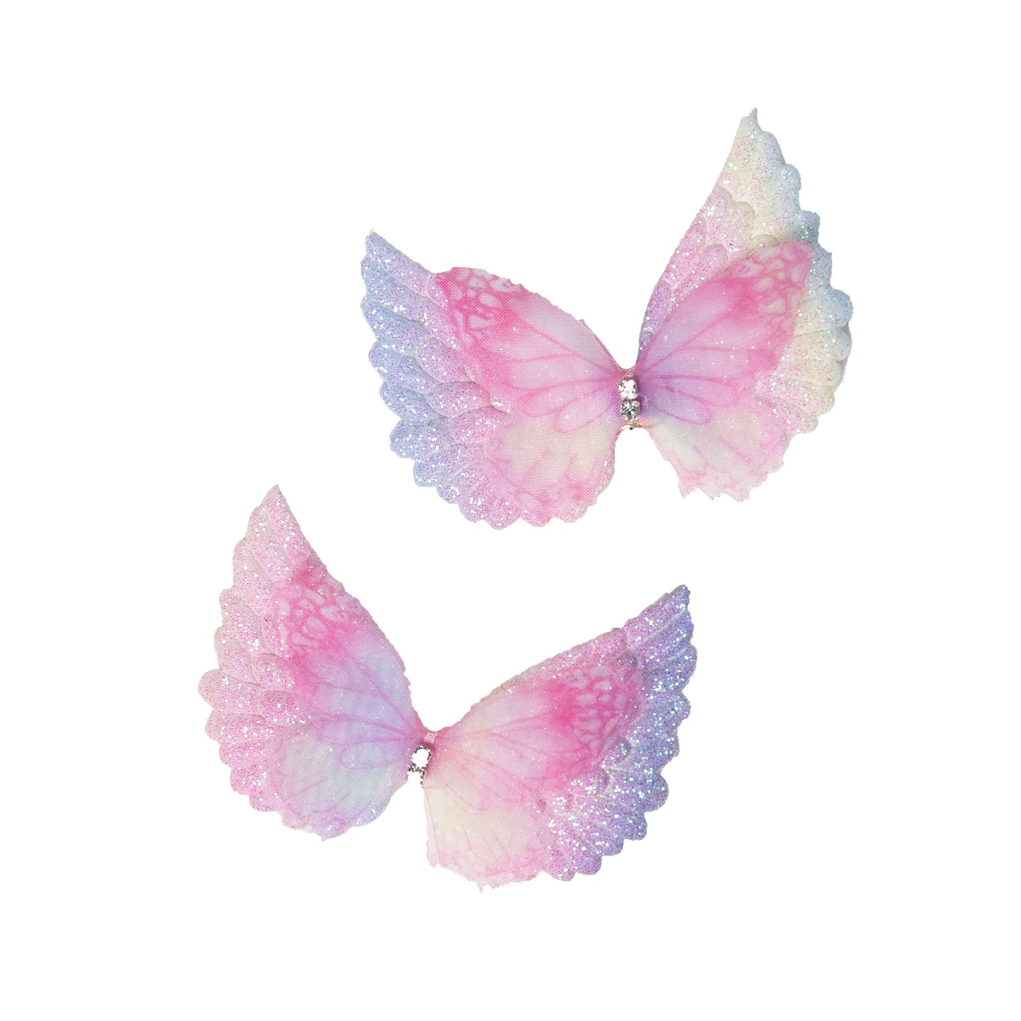 Angel Wings Clip - Hot Pink