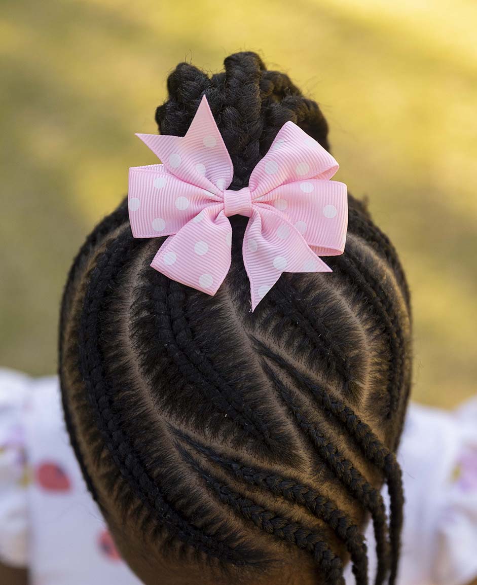 Phatu Pink Polka Dots Bow