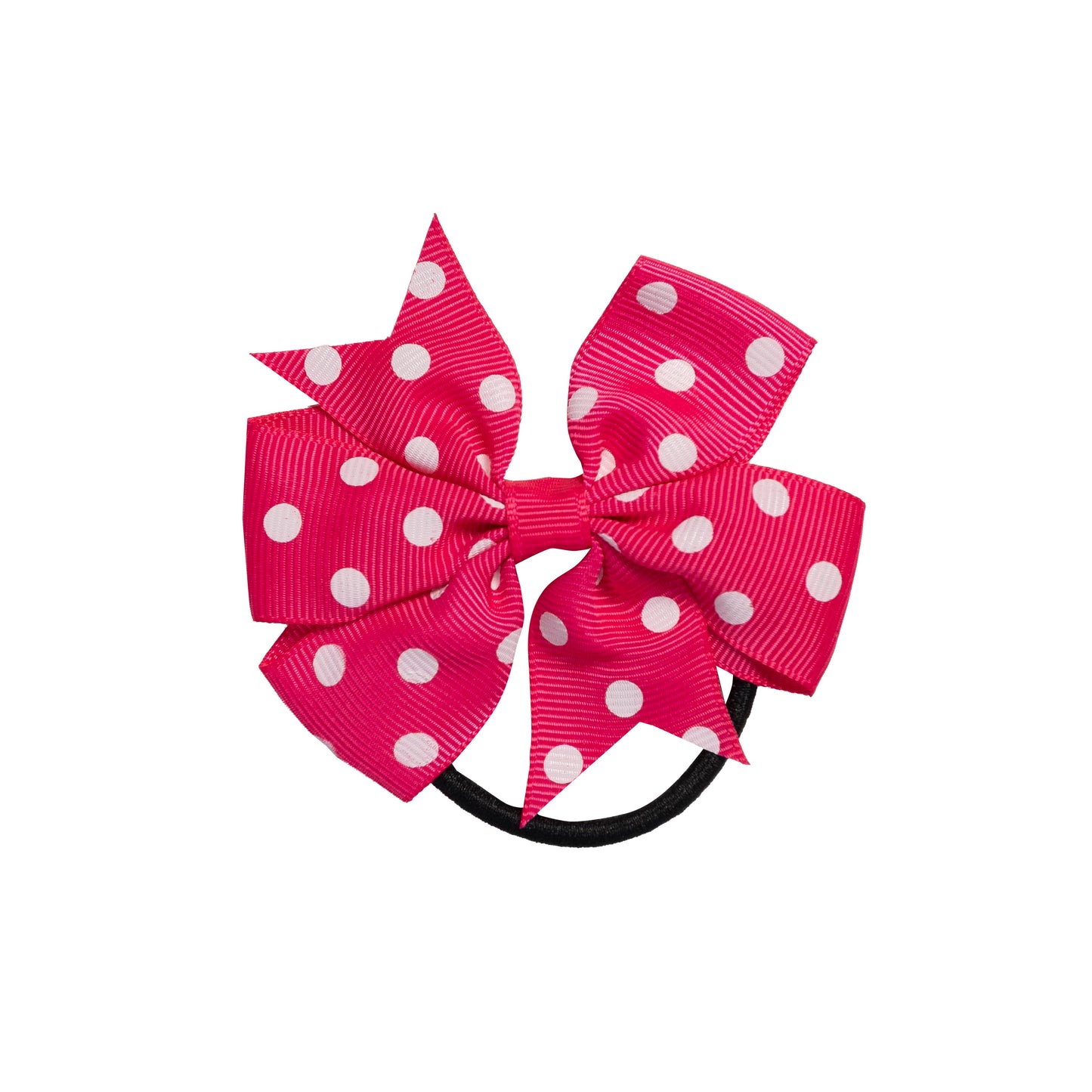 Hanyani Dark Pink Polka Dot Bow