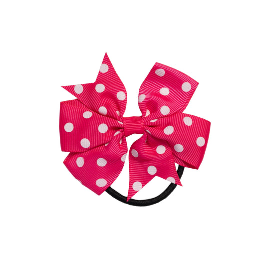 Hanyani Dark Pink Polka Dot Bow
