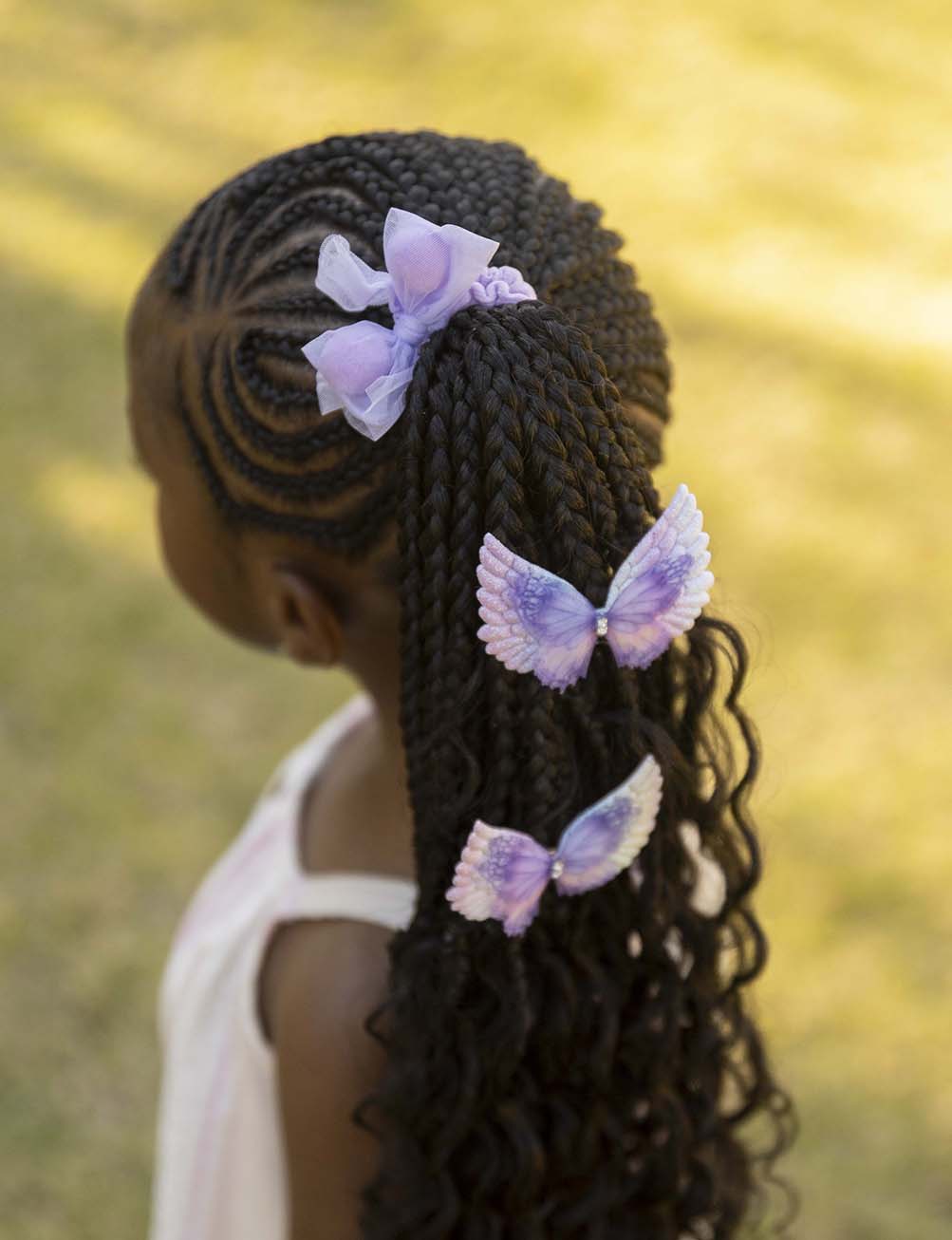 Angel Wing Clips - Purple