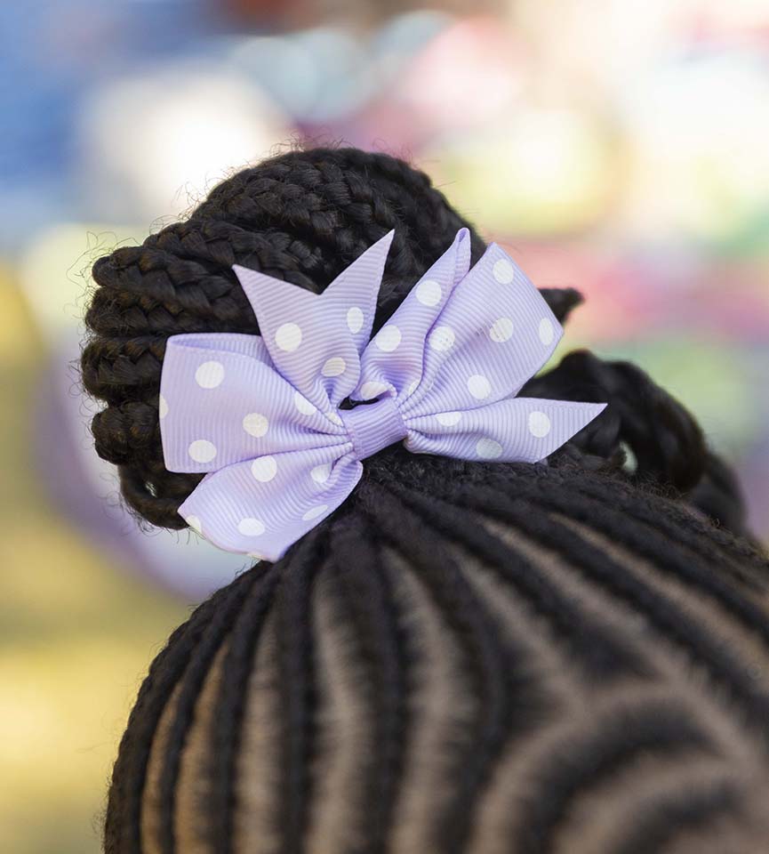 Bono Purple Polka Dot Bow