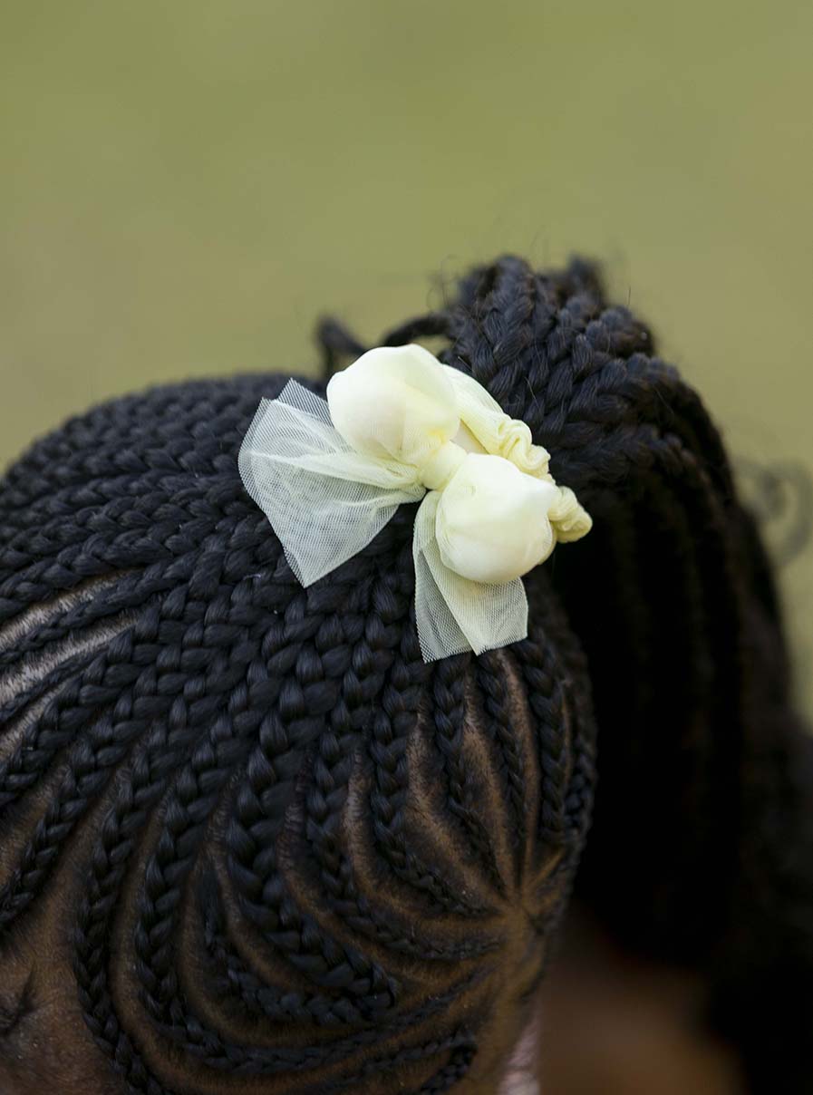 Ntinga Yellow Pom Pom Bow