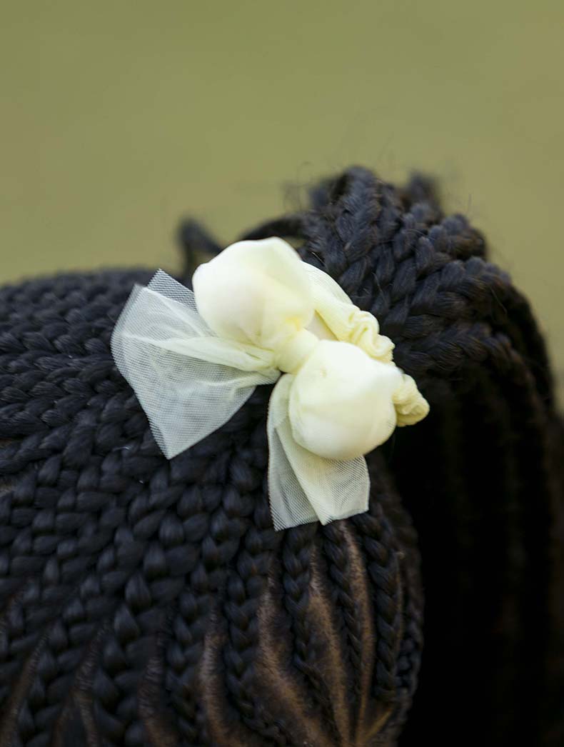 Ntinga Yellow Pom Pom Bow