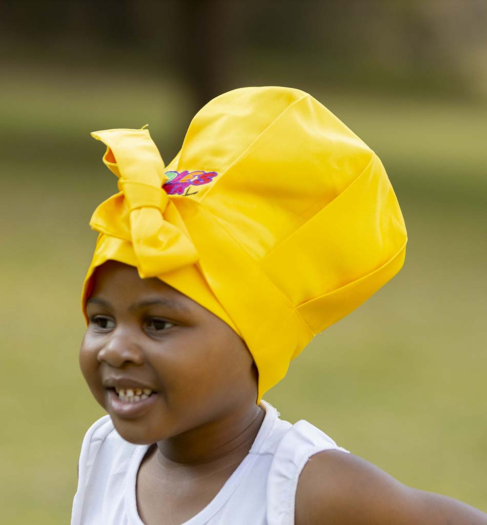 Kiddies Korner - Silk Bonnet - Yellow