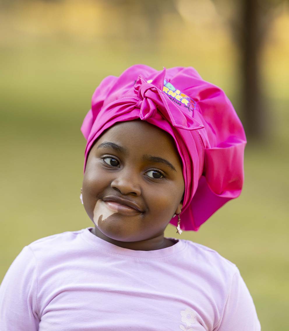 Kiddies Korner - Silk Bonnet - Hot Pink