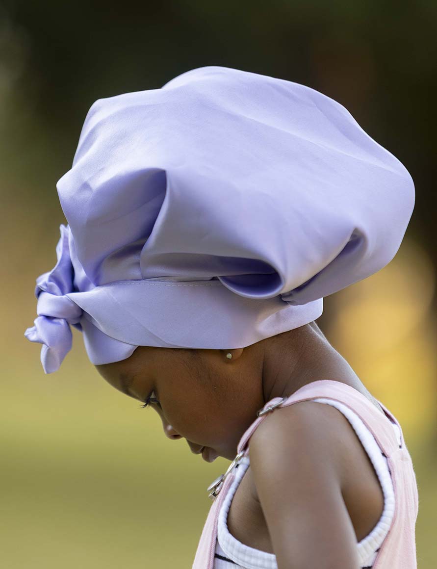 Kiddies Korner - Silk Bonnet - Purple