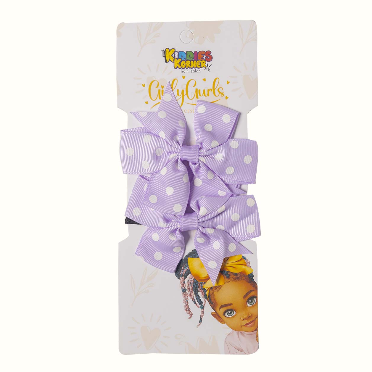 Bono Purple Polka Dot Bow