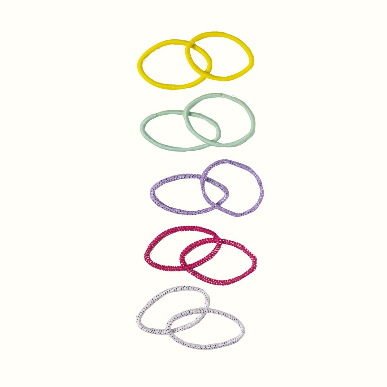 Sweet Dreams Assorted Hair Ties With Crown Hair Clips