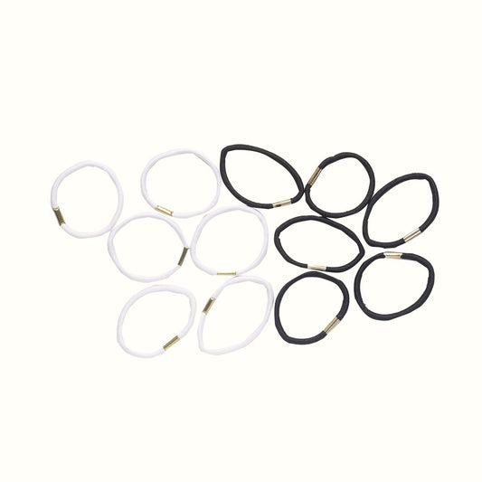 Black and White Multi Hair Tie