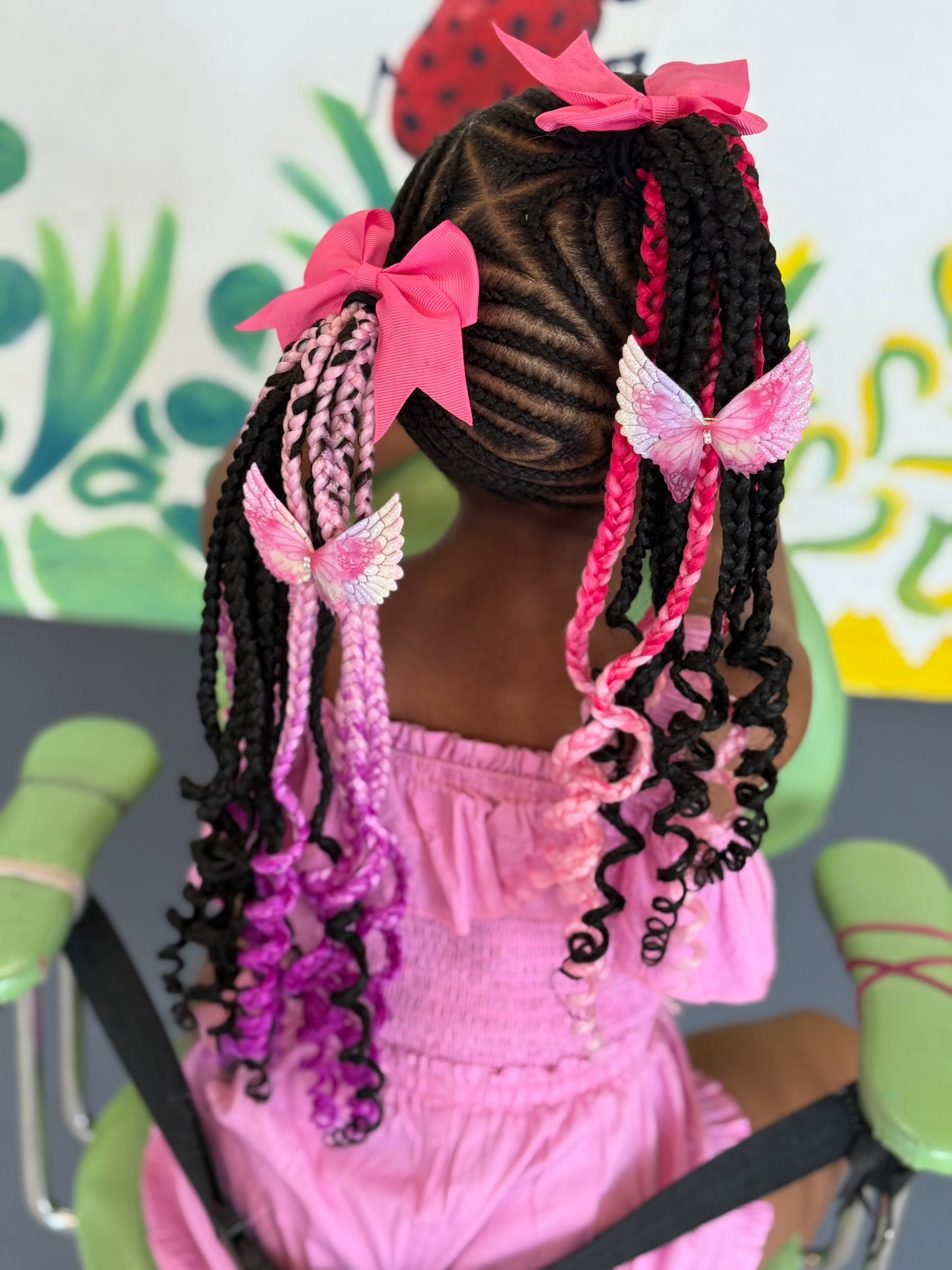 Pink Purple Ombre Hairpiece