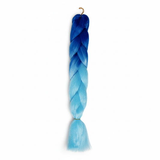 Dark Blue & Light Blue Ombre Hairpiece