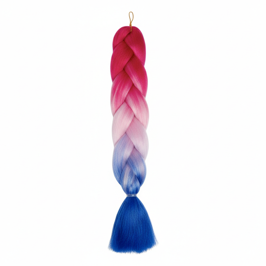 Dark pink, Light Pink & Navy Ombre. Hairpiece