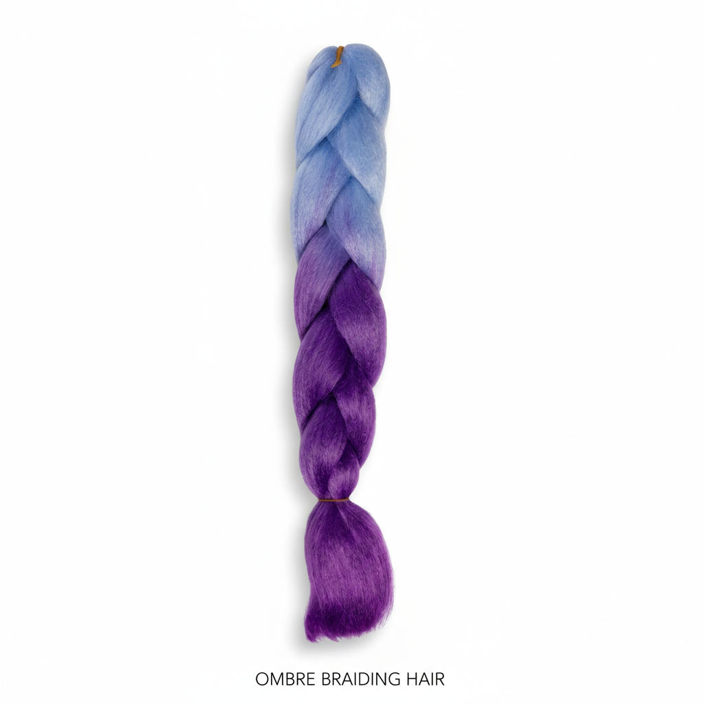 Blue to Purple Ombre Hairpiece