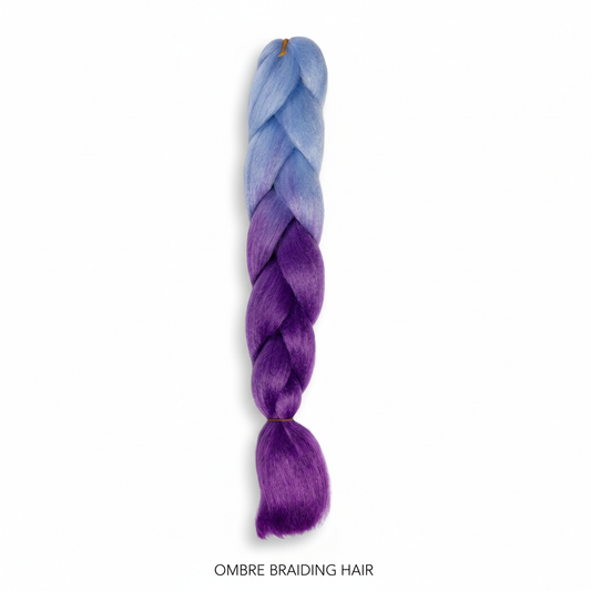 Blue to Purple Ombre Hairpiece